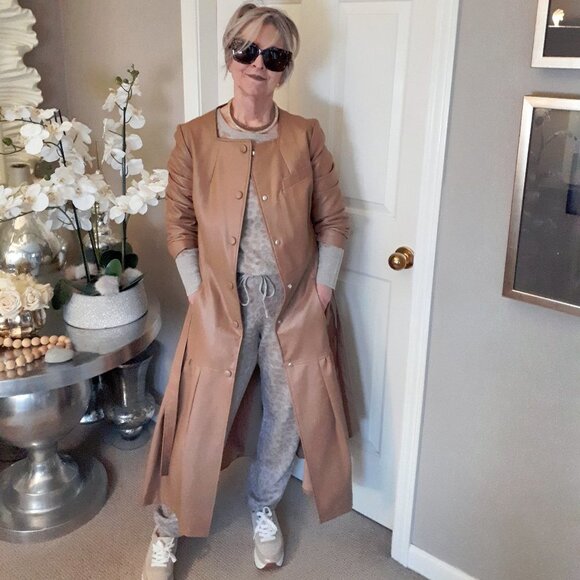 NWT Heartloom caramel animal print loungewear bundle set, XL - Picture 6 of 15